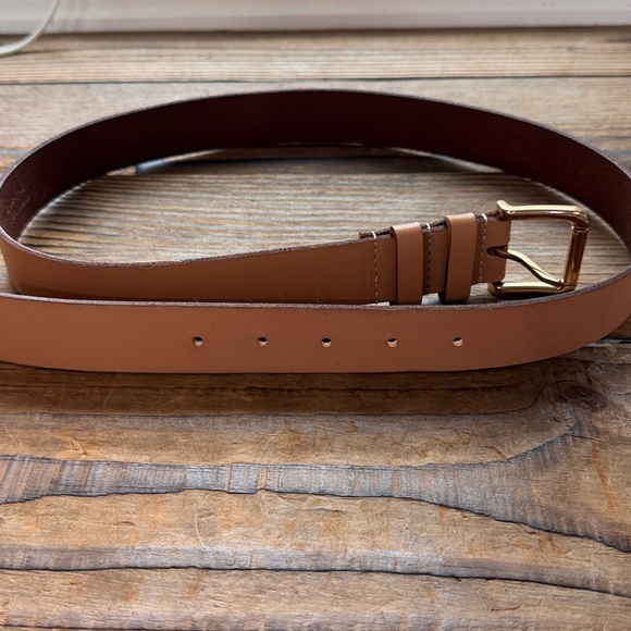 BDG Tan Leather Belt with Gold Buckle - Picture 7 of 7